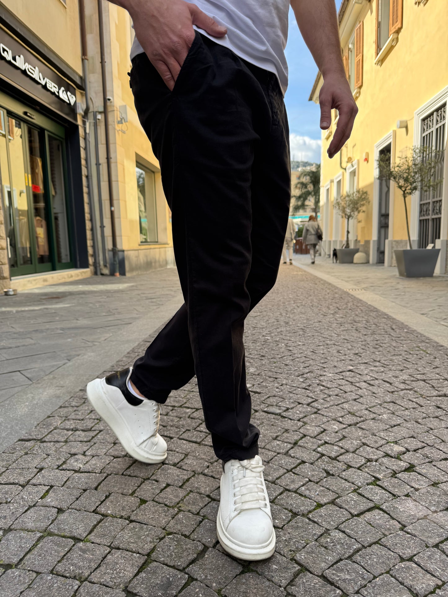 PANTALONE OVER-D RELAXED FIT NERO P06