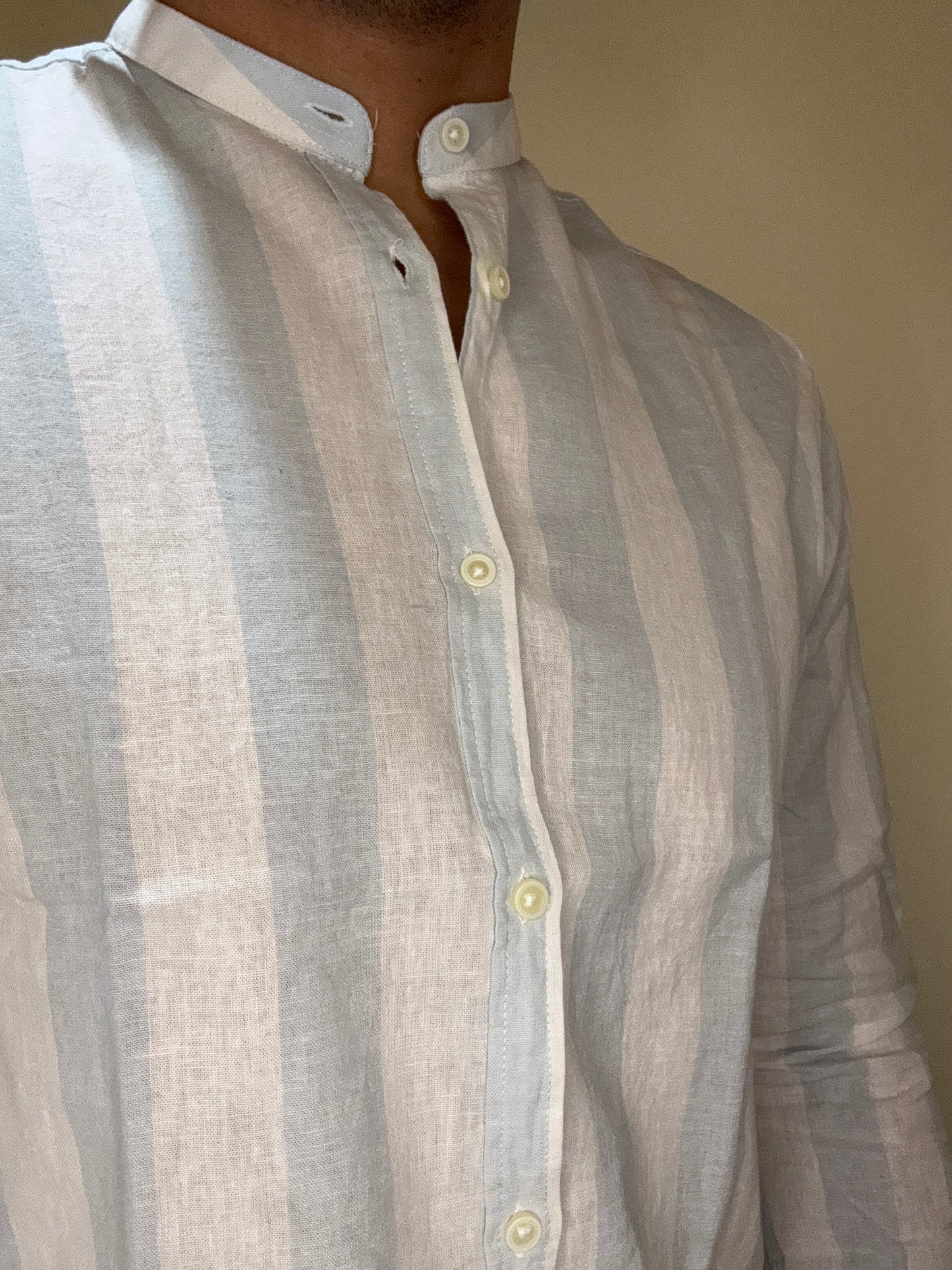 CAMICIA OVER-D COREANA RIGA POLVERE C15