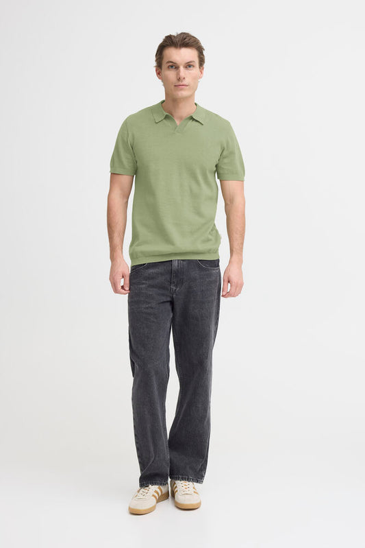 BLEND Polo collo derby verde BLEND