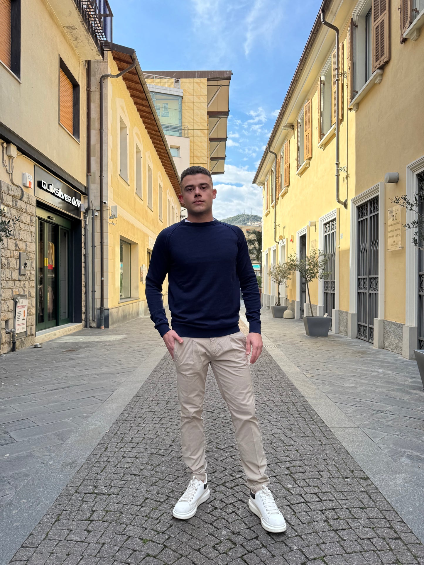 PULLOVER OVER-D PARICOLLO BLU M07