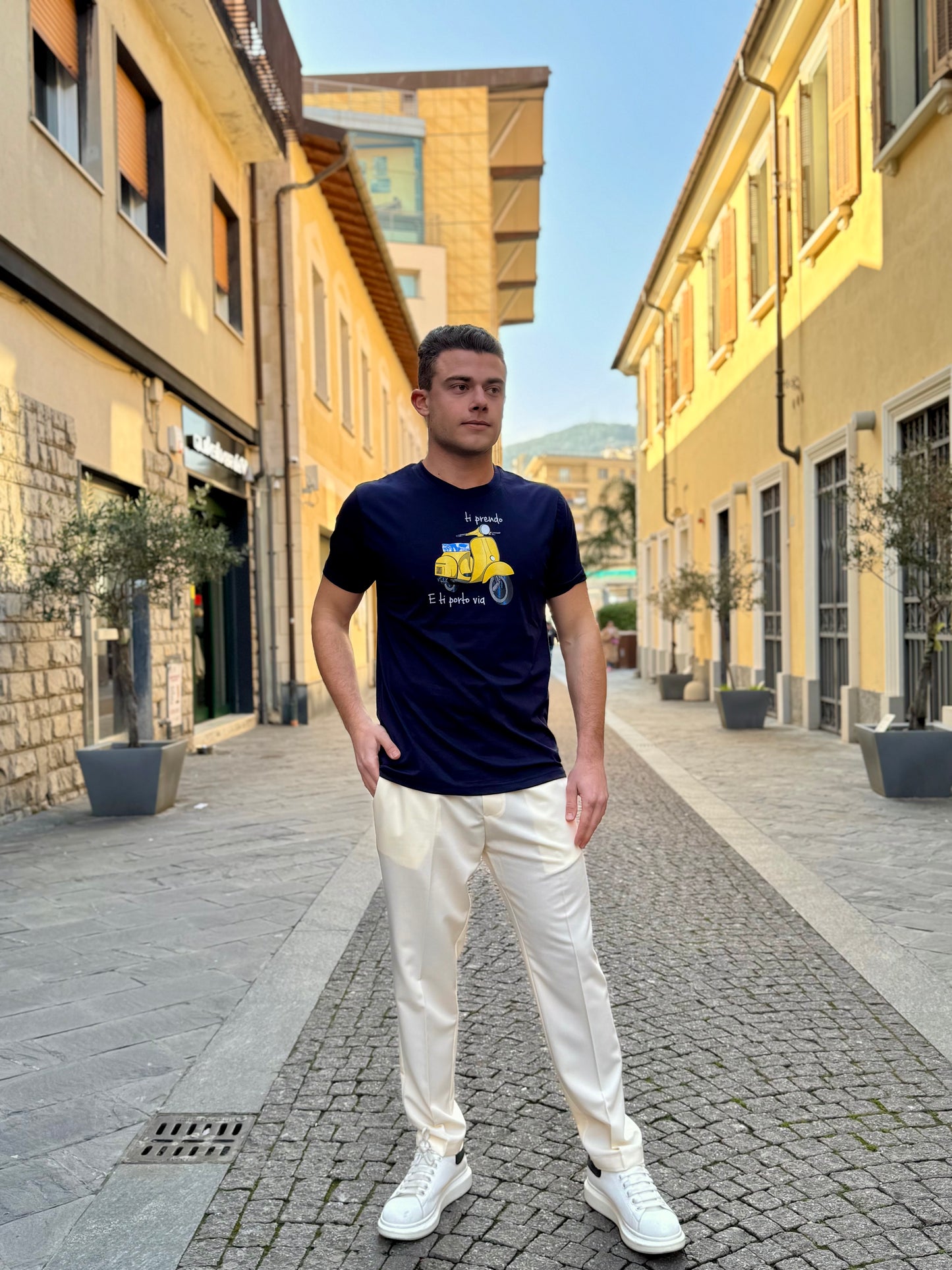 T-SHIRT OVER-D BLU T39