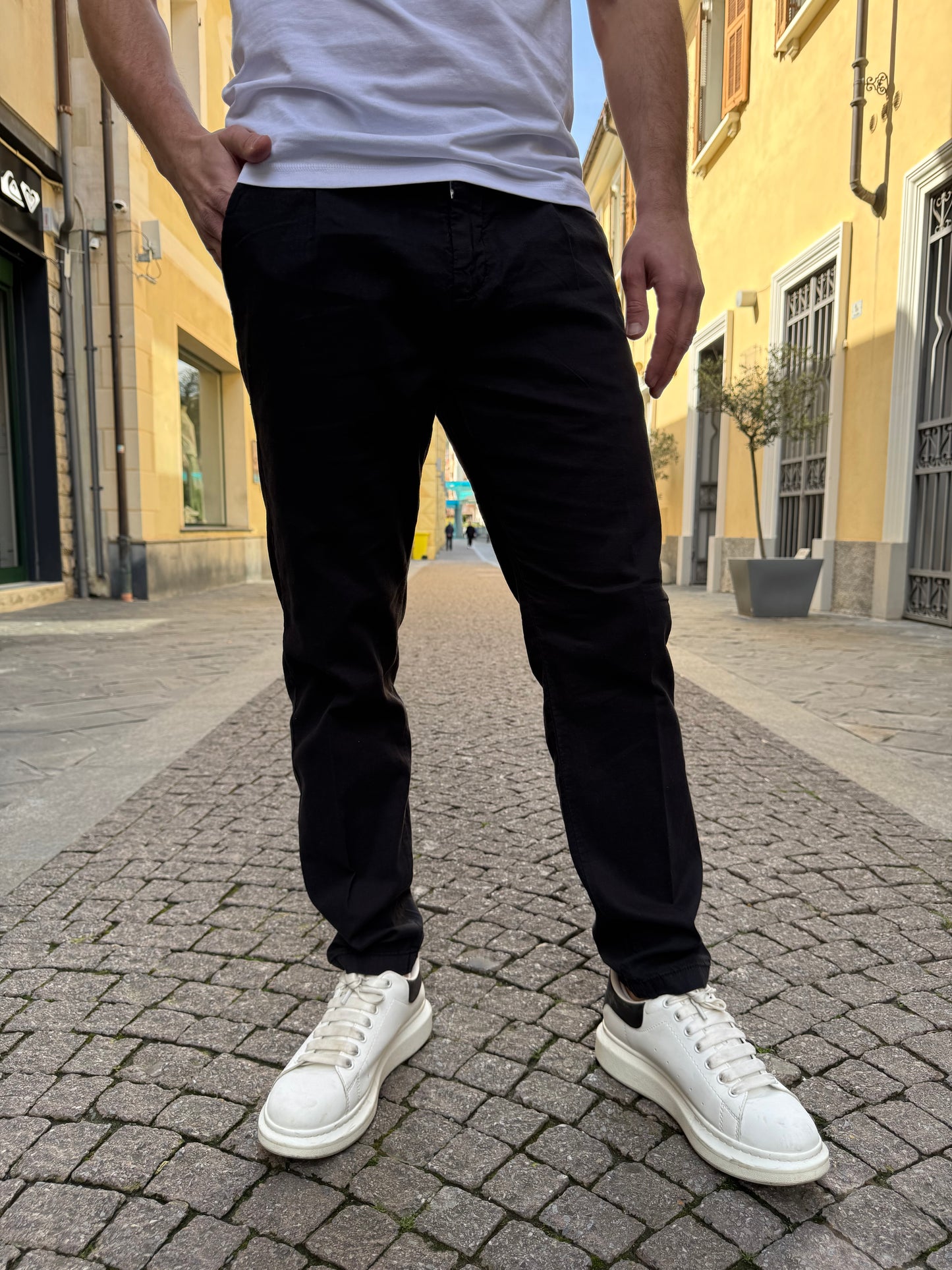 PANTALONE OVER-D RELAXED FIT NERO P06