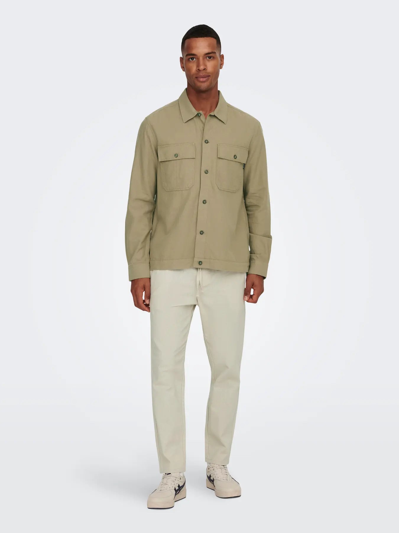 PANTALACCIO LINO ONLY&SONS BEIGE 22024966