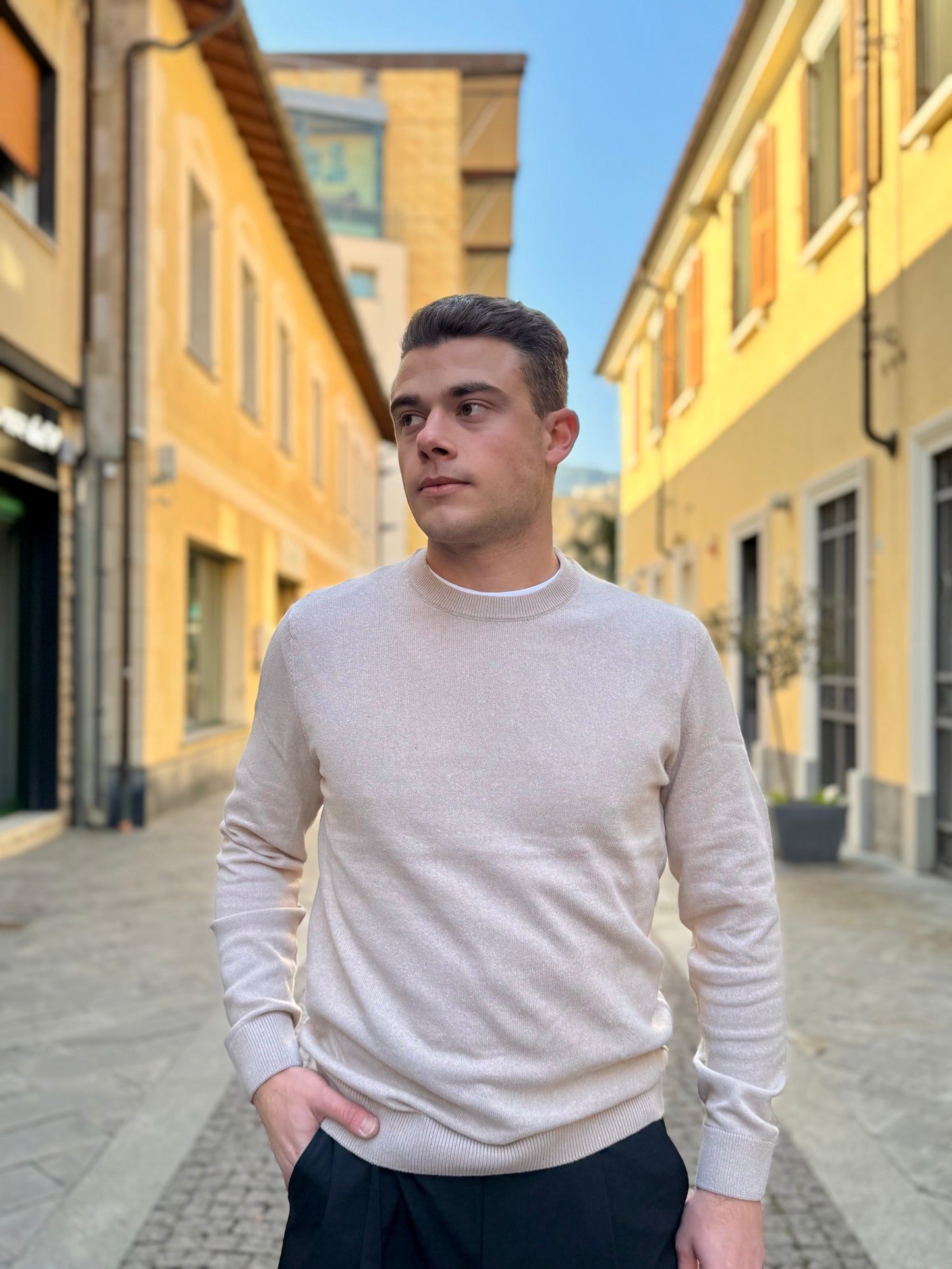 MAGLIONCINO ONLY&SONS BEIGE 22024080