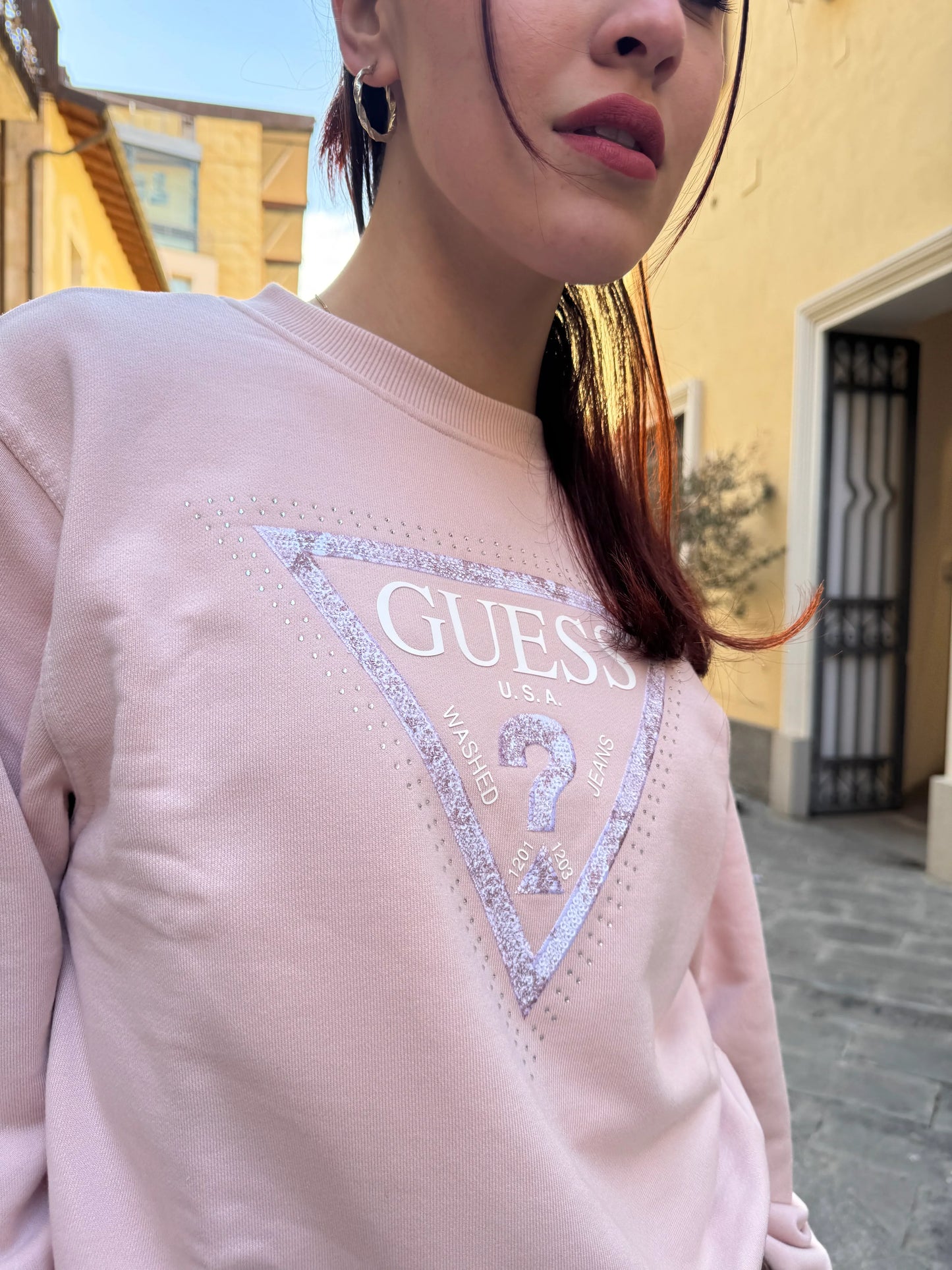 FELPA GUESS ROSA W5RQ09
