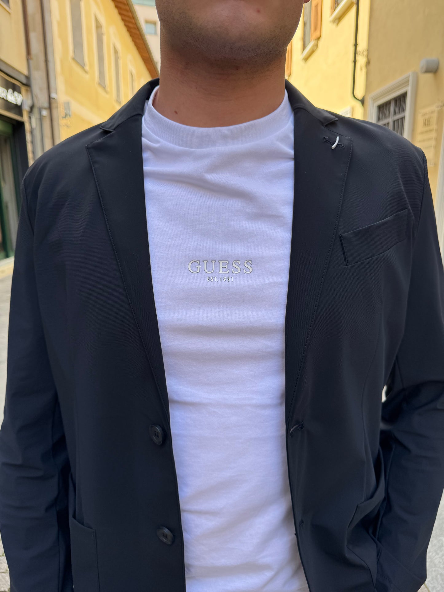 GIACCA OVER-D MONOPETTO BLU G01 OVER-D