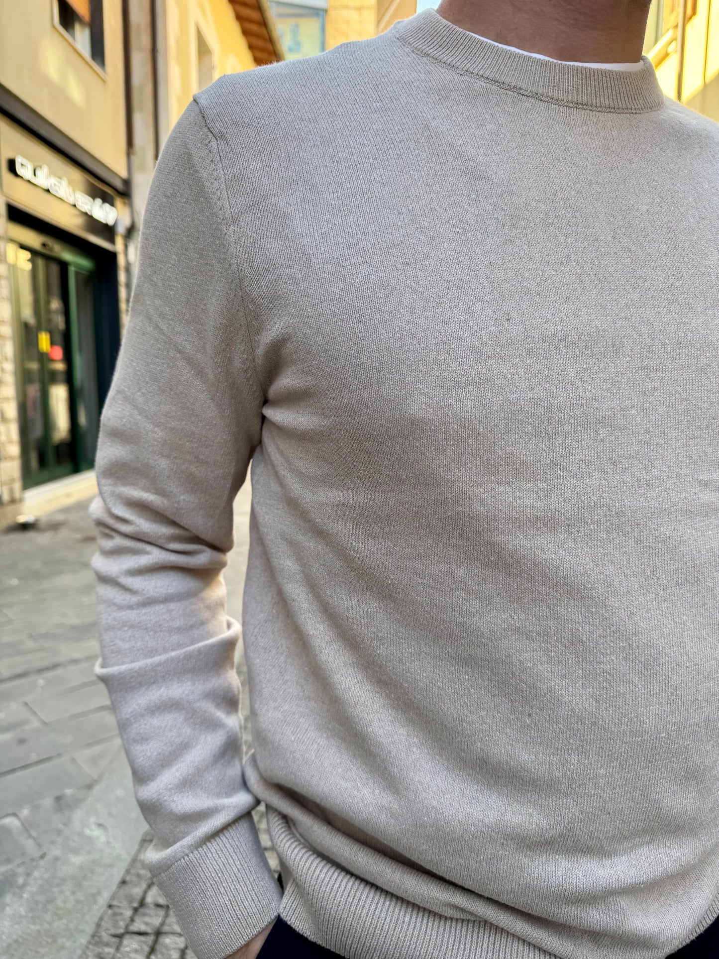 MAGLIONCINO ONLY&SONS BEIGE 22024080