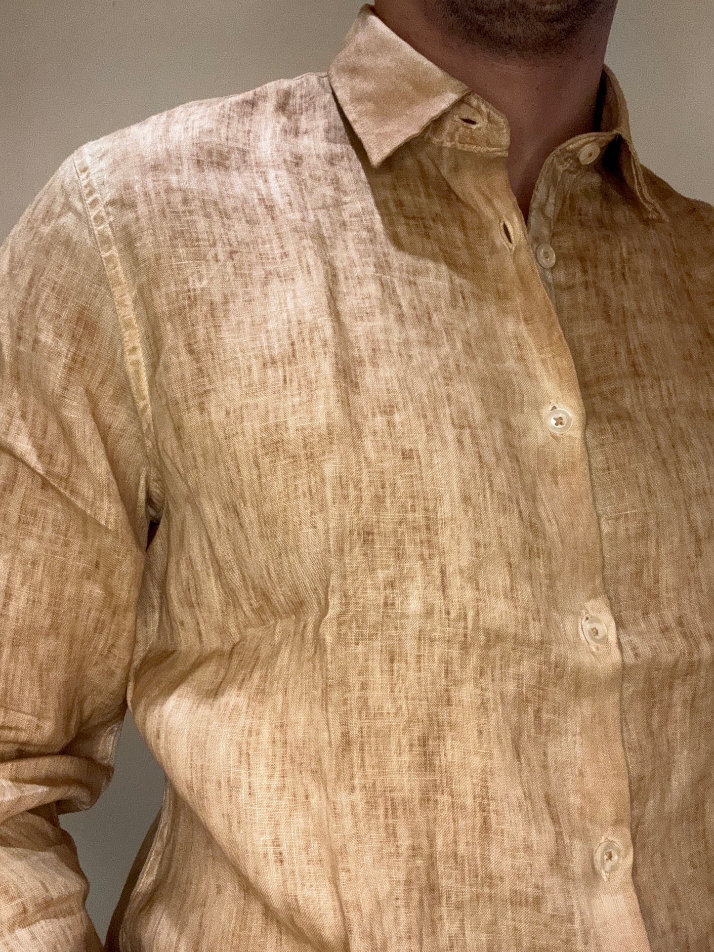 CAMICIA LINO SEINSE SENAPE CE998SS