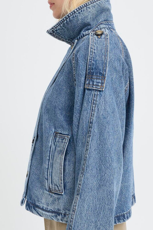 B.YOUNG Giacca trench blu B.YOUNG