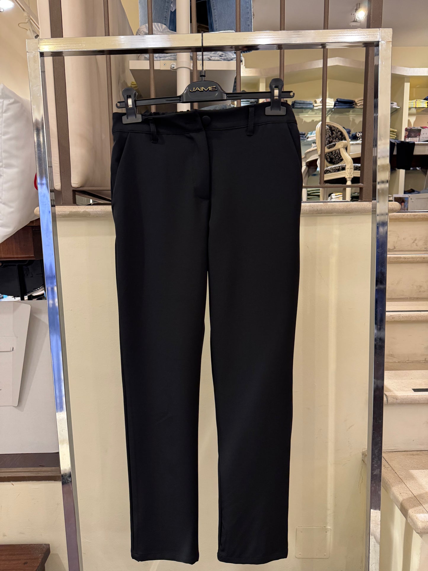 PANTALONE SLIM J'AIME' NERO JW523525PN