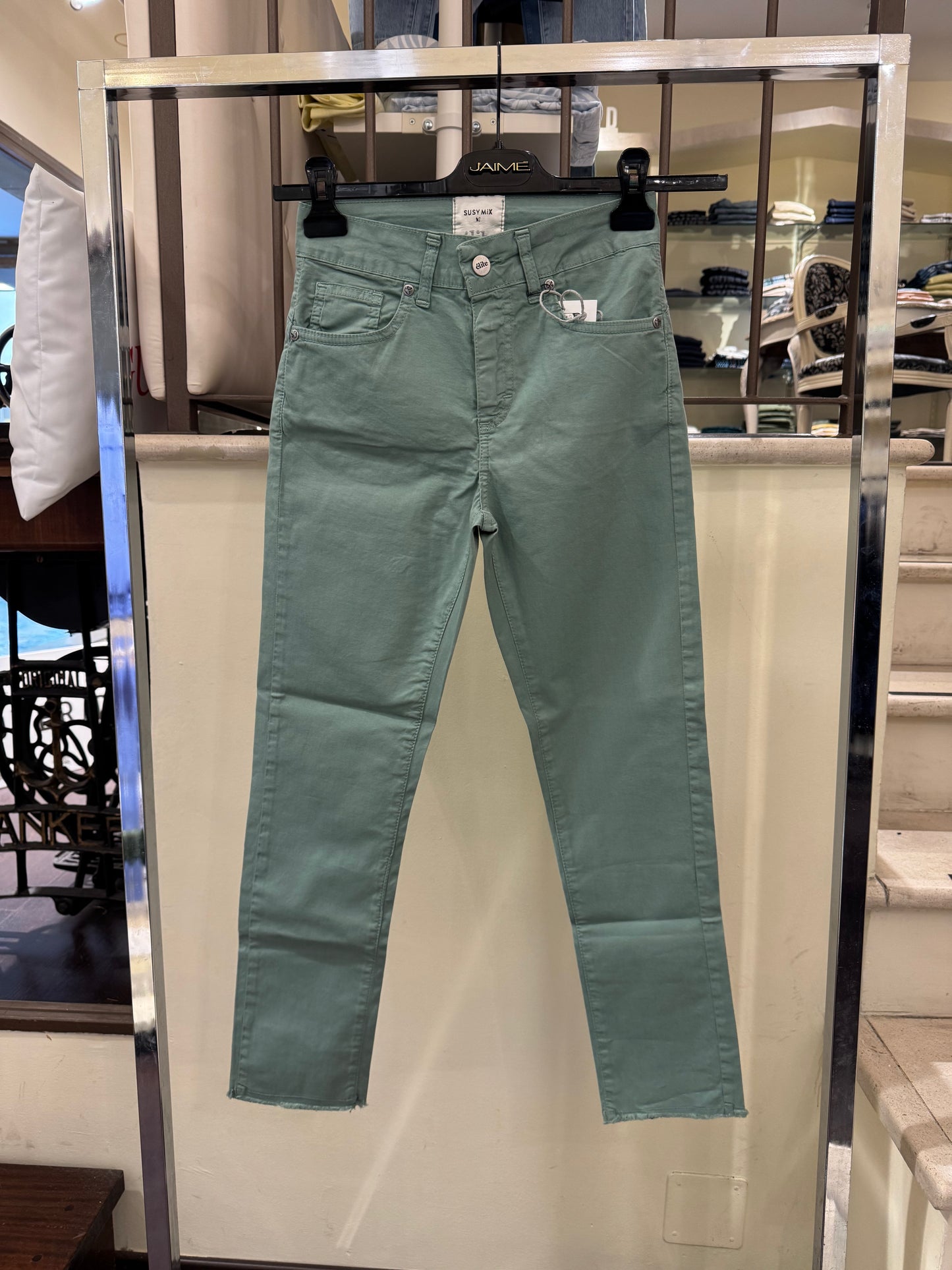 PANTALONE SUSYMIX VERDE ACQUA SME21