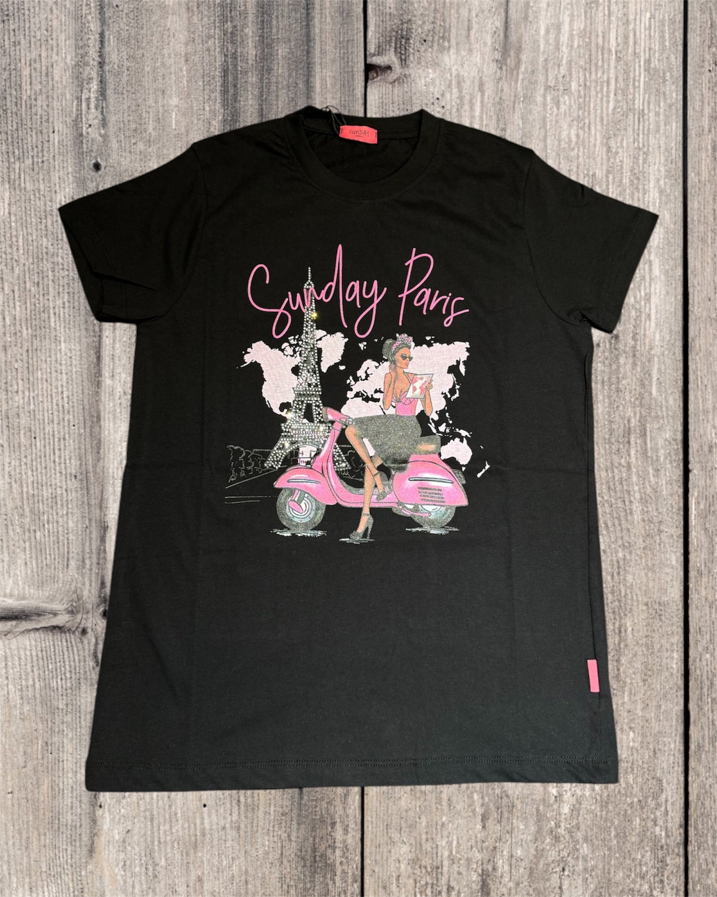 T-SHIRT SUNDAY PEOPLE NERA WC219S SUNDAY PEOPLE