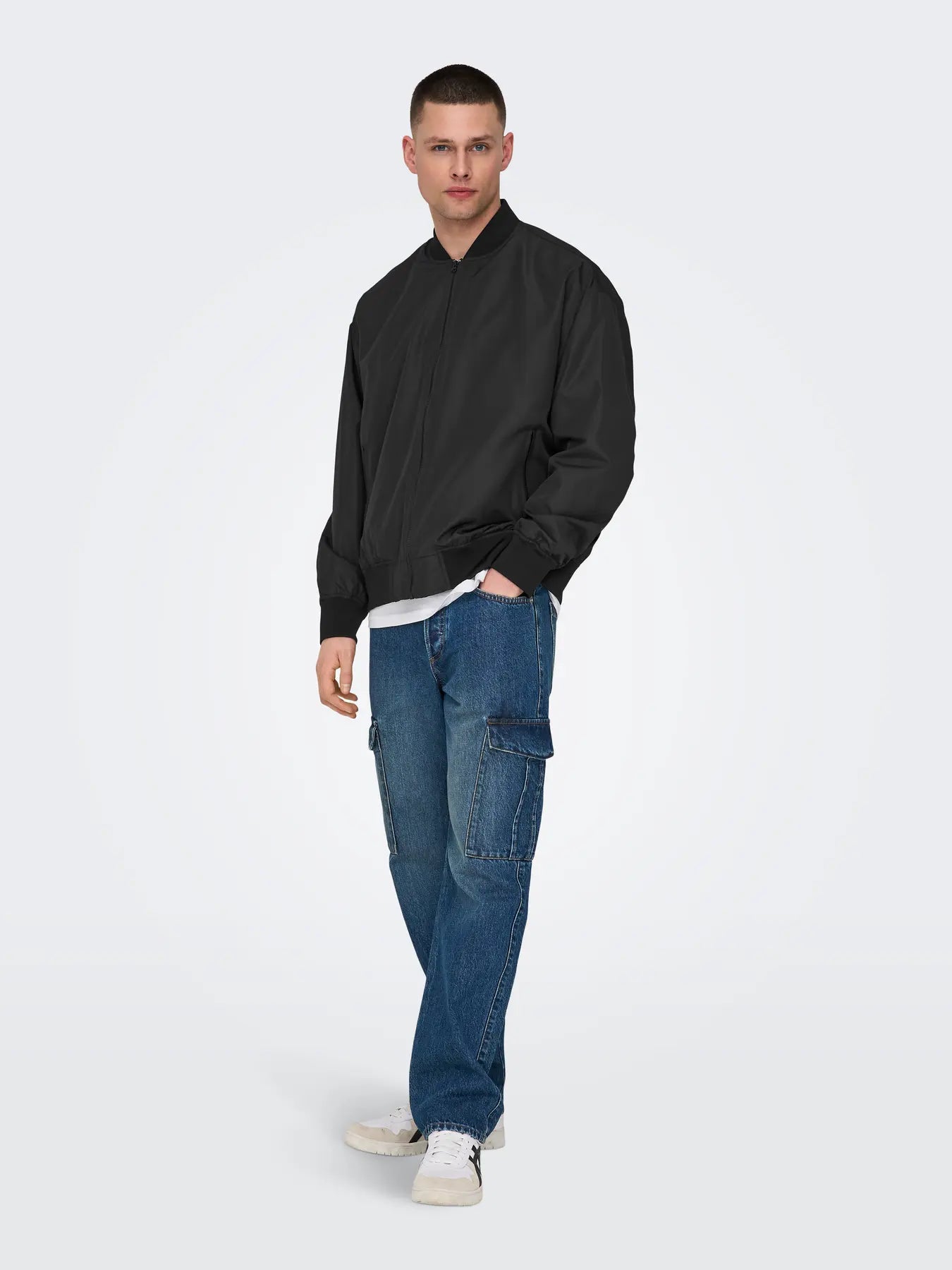 GIACCA BOMBER ONLY&SONS NERA 22030757 ONLY&SONS