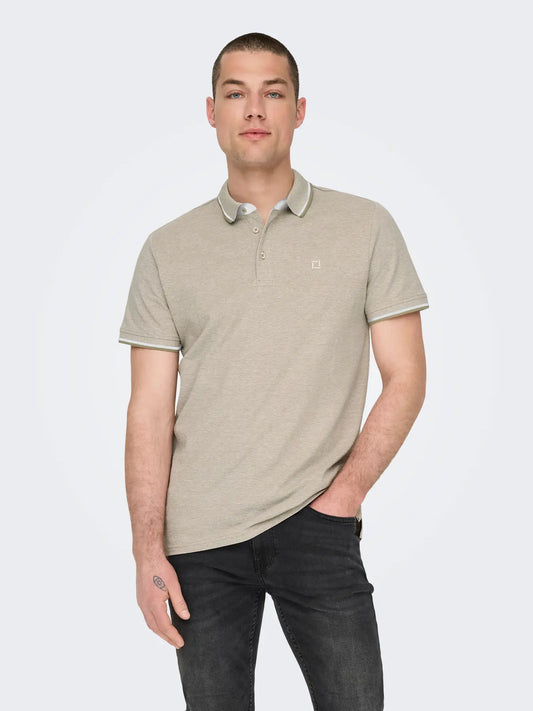 POLO ONLY&SONS BEIGE 22024827 ONLY&SONS