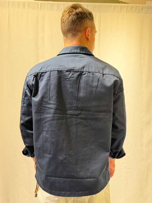 SOLID Overshirt blu con bottoni