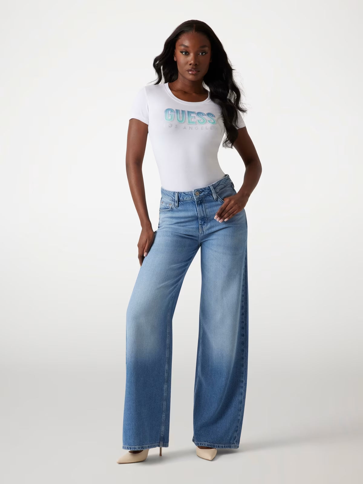 T-SHIRT GUESS BIANCA W5GI14