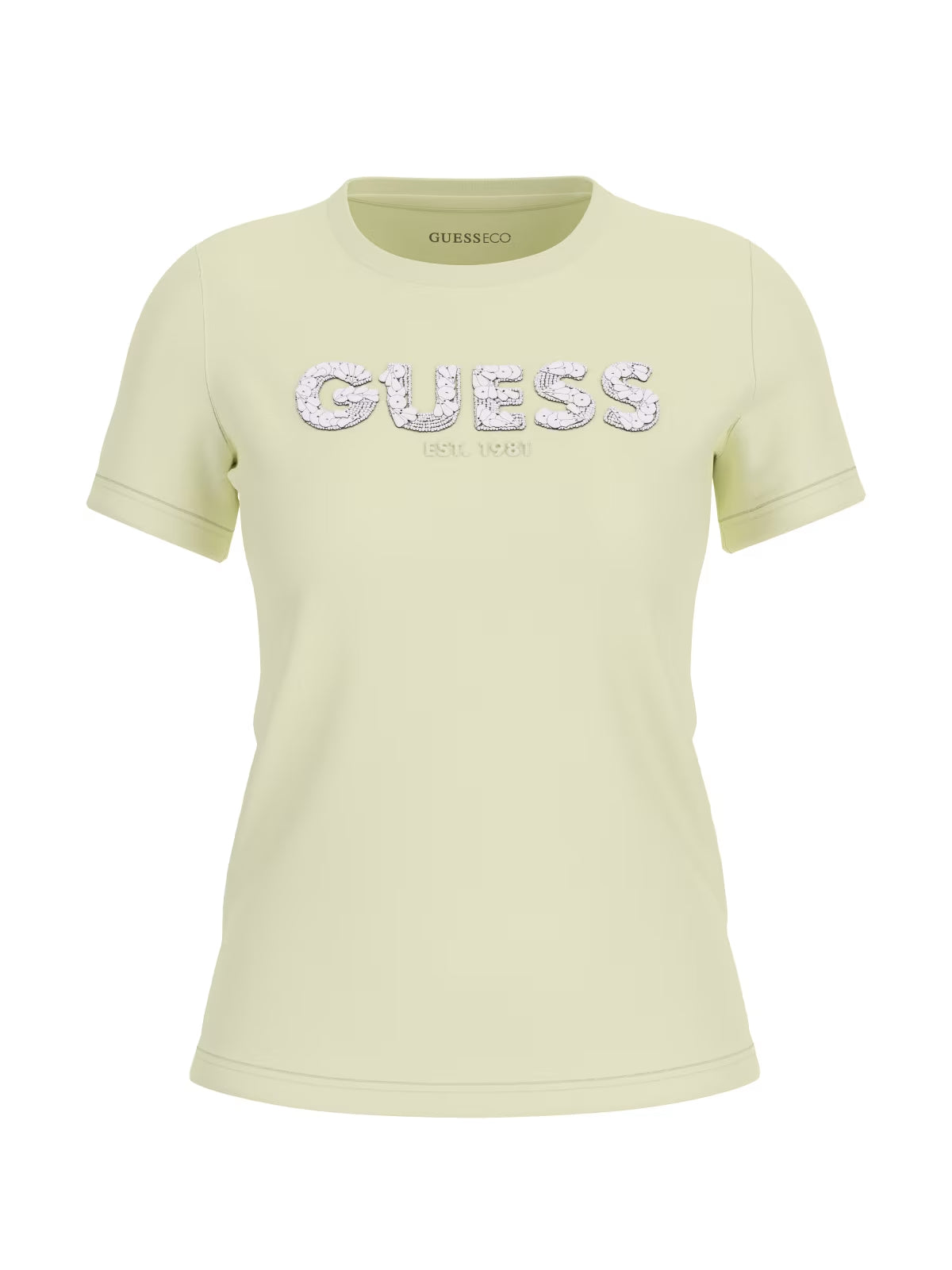 T-SHIRT GUESS LIME W5GI17