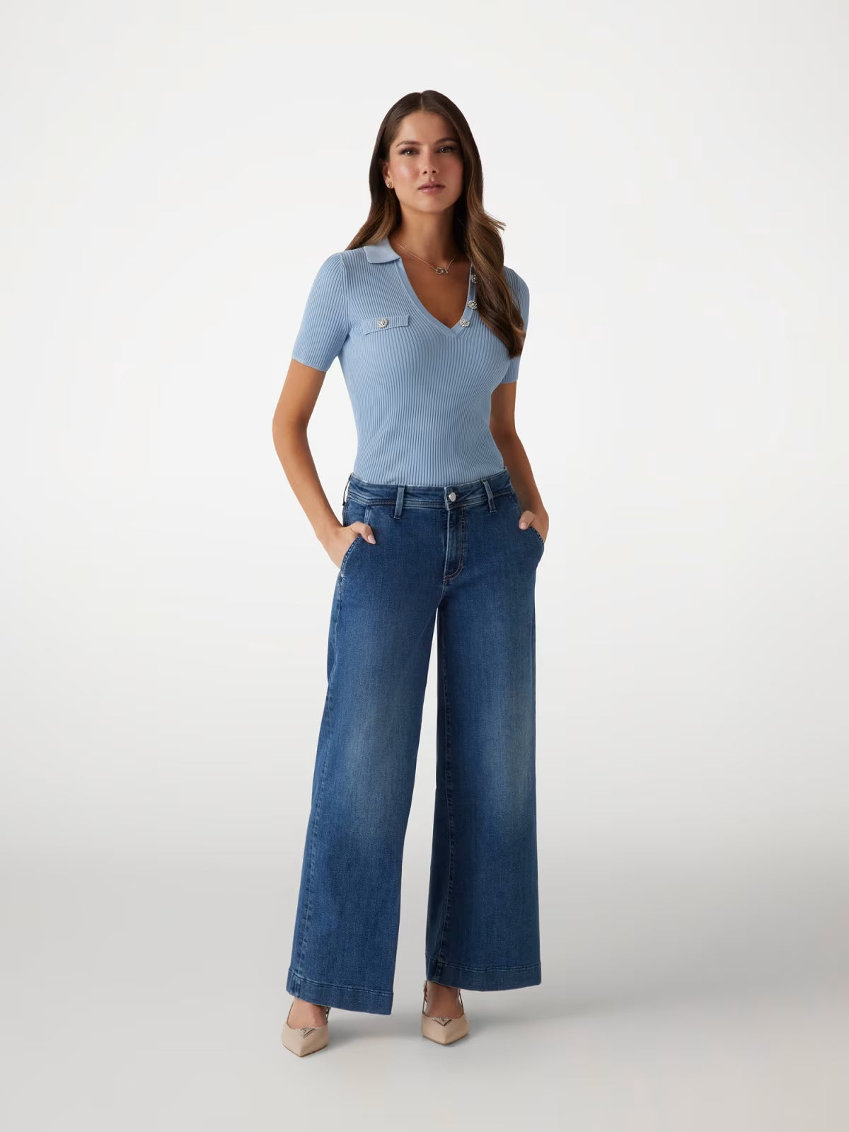 JEANS ZOYA SCURO GUESS W5RA1L