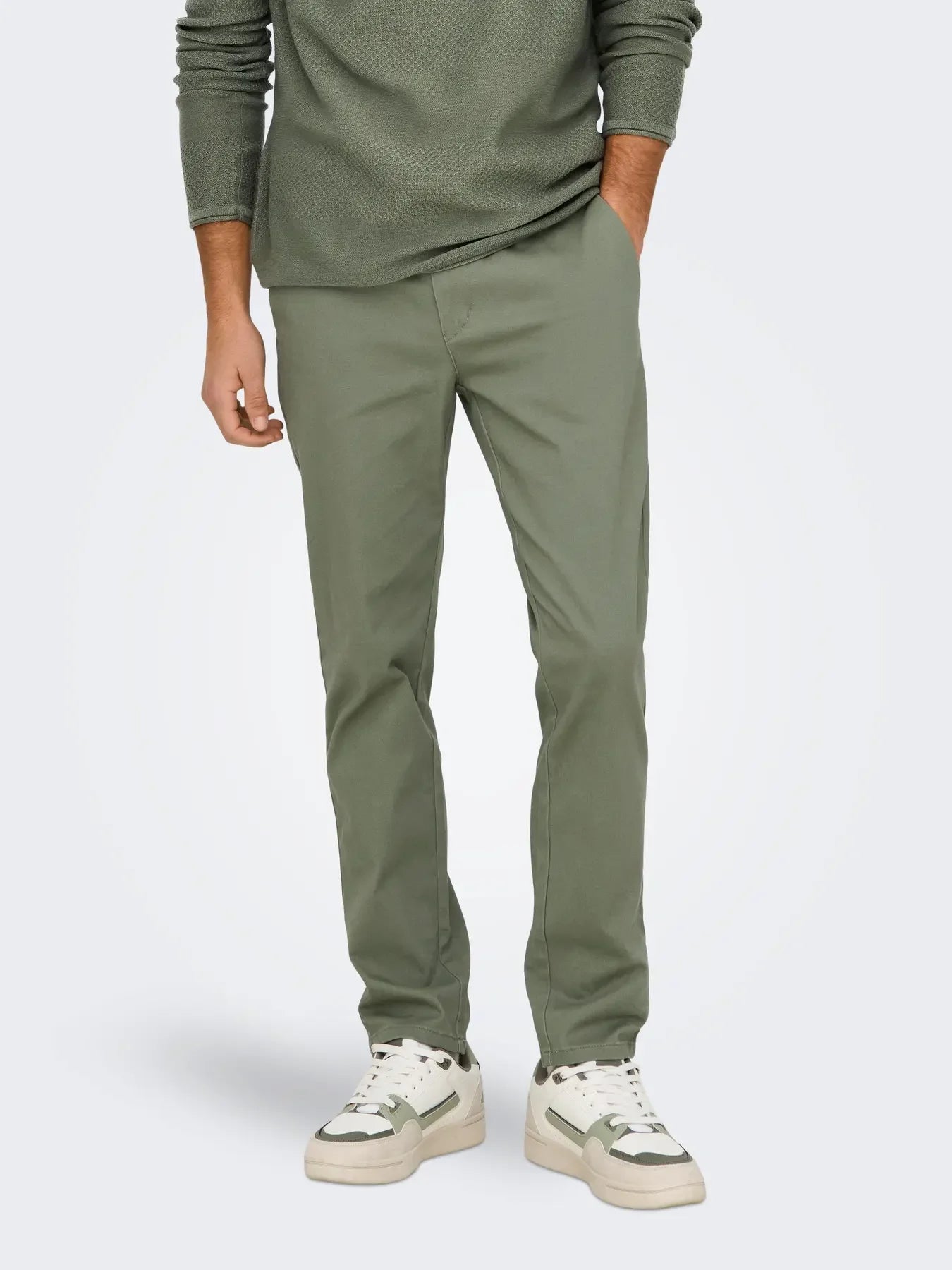 PANTALONI CHINOS ONLY&SONS VERDE 22027773