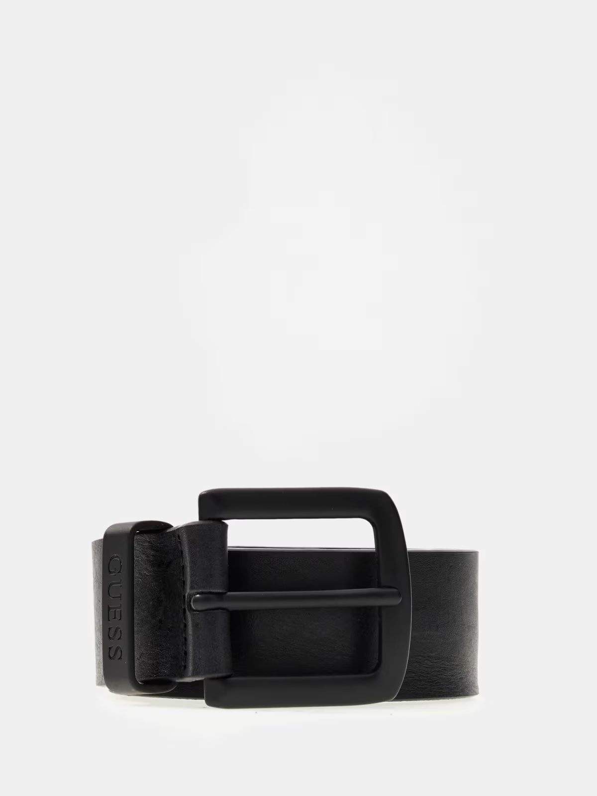 GUESS Cintura nera in vera pelle GUESS