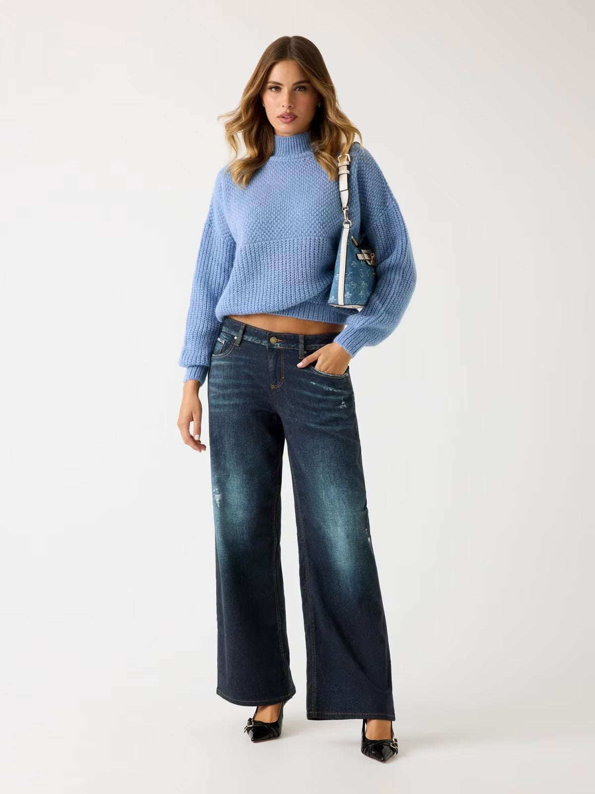 GUESS Dolcevita morbido azzurro GUESS