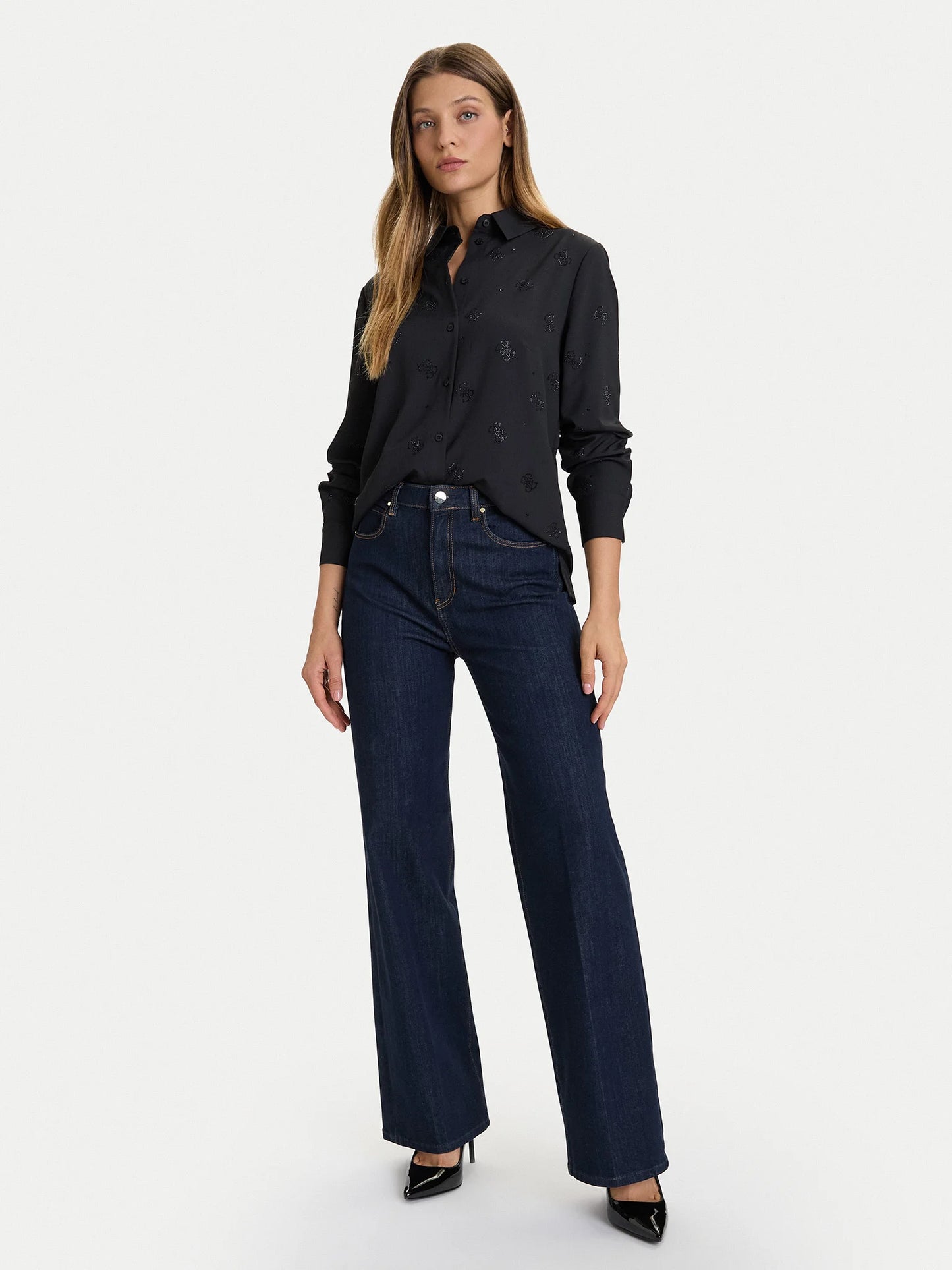 GUESS Camicia 4g nera GUESS