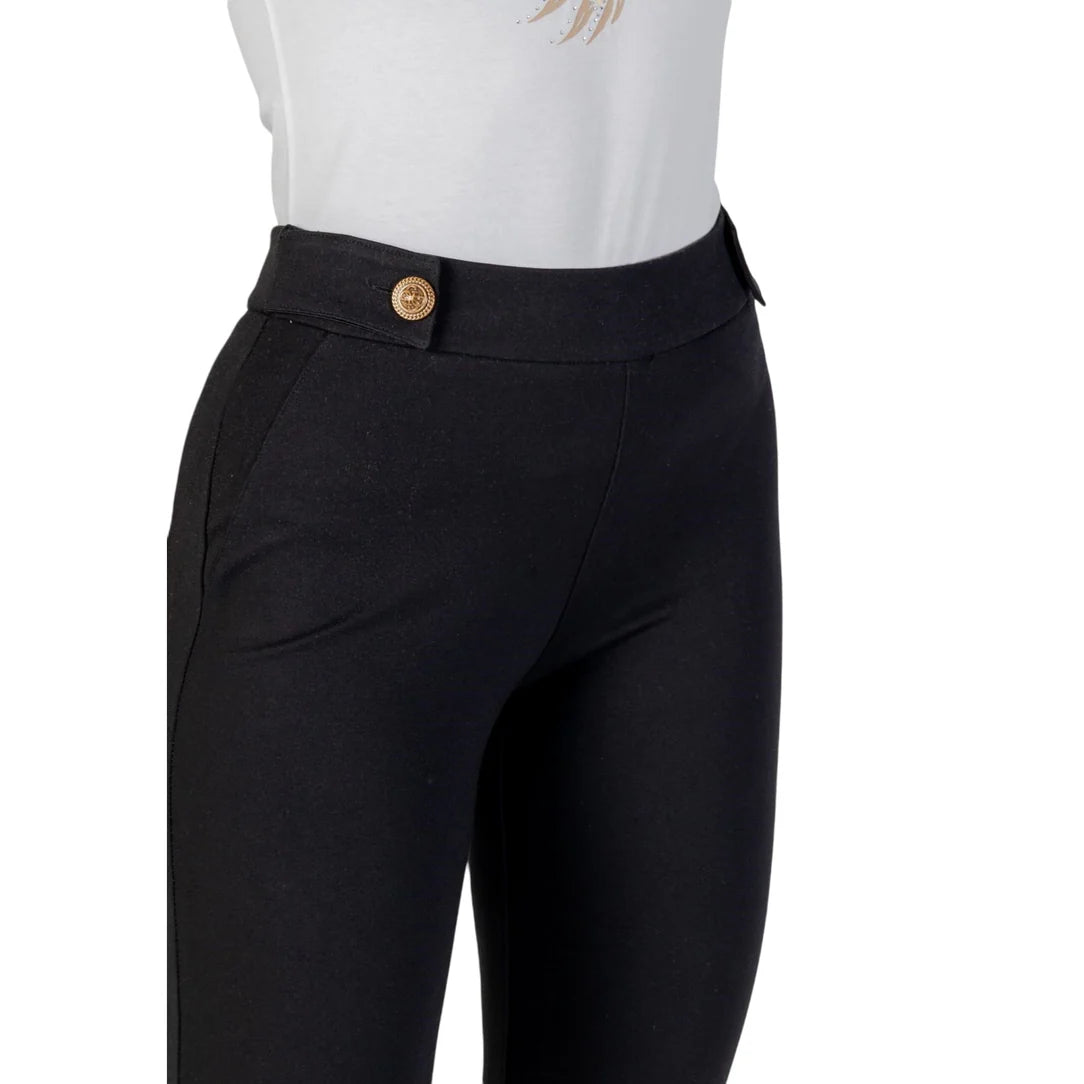 GUESS Pantalone a zampa nero GUESS