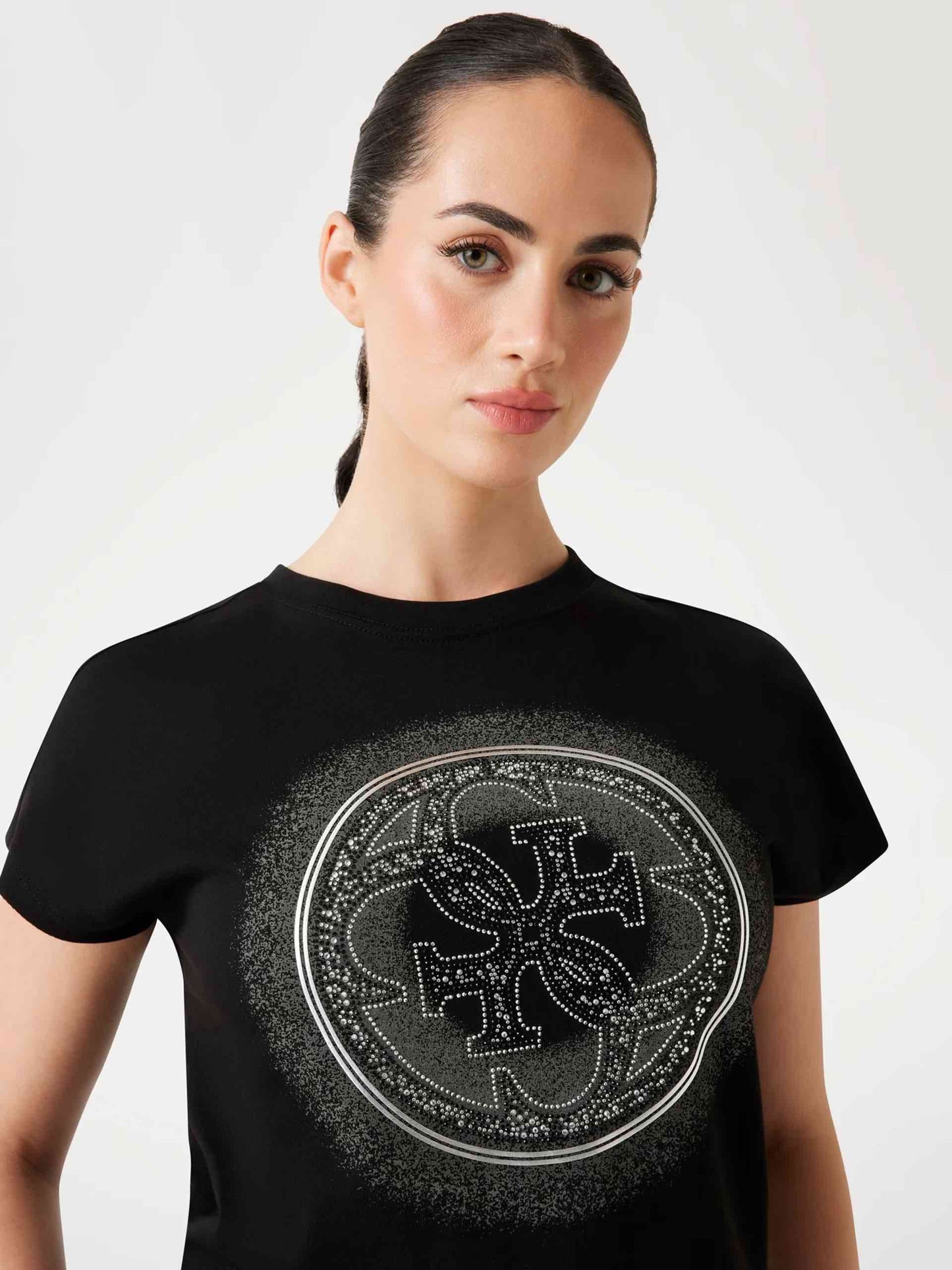 GUESS T-shirt logo 4G nera GUESS