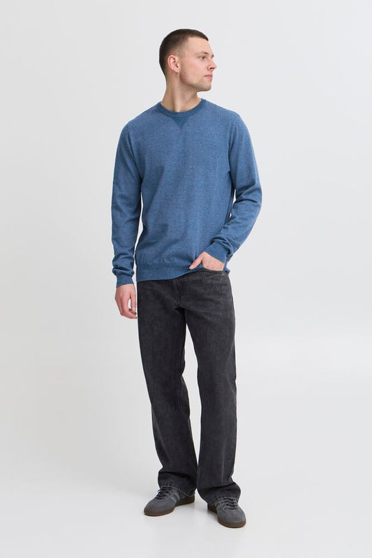 BLEND Maglioncino girocollo blu denim BLEND