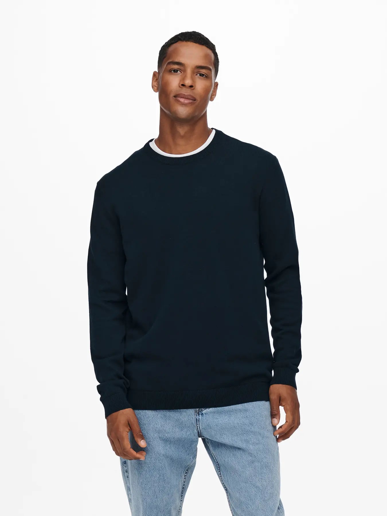 ONLY&SONS Maglioncino girocollo blu