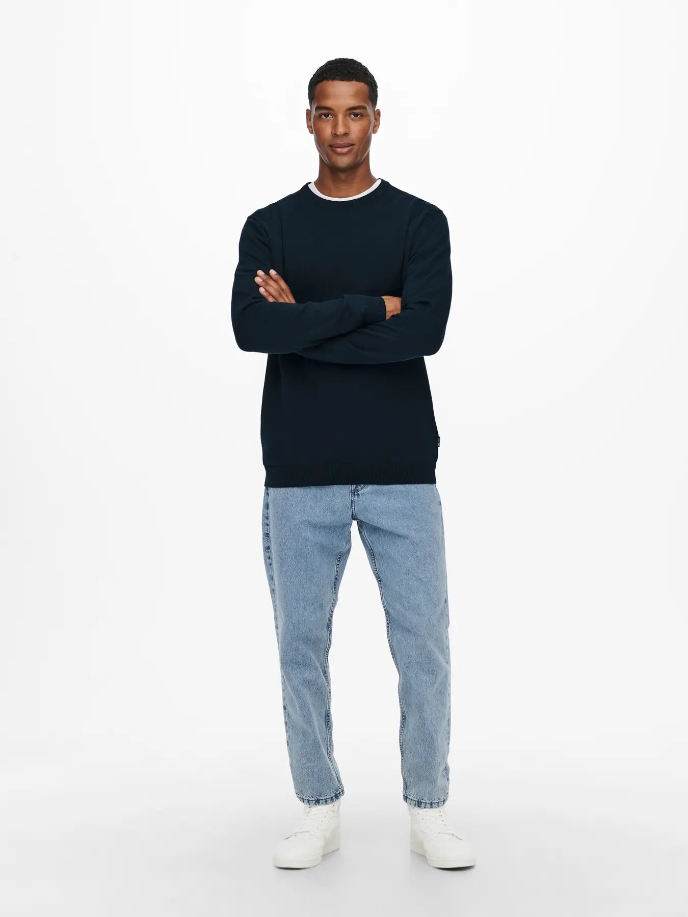 ONLY&SONS Maglioncino girocollo blu