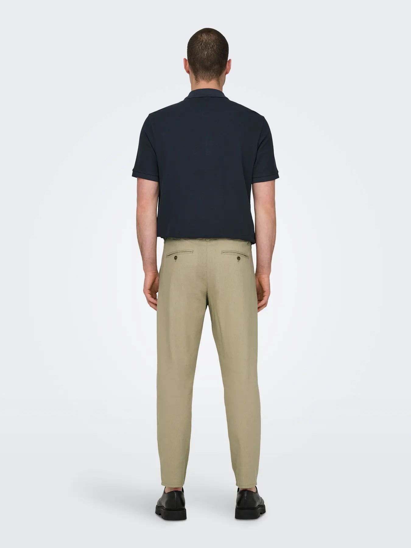 PANTALONE ONLY&SONS ONSLEO CROP MISTO LINO BEIGE 22025785