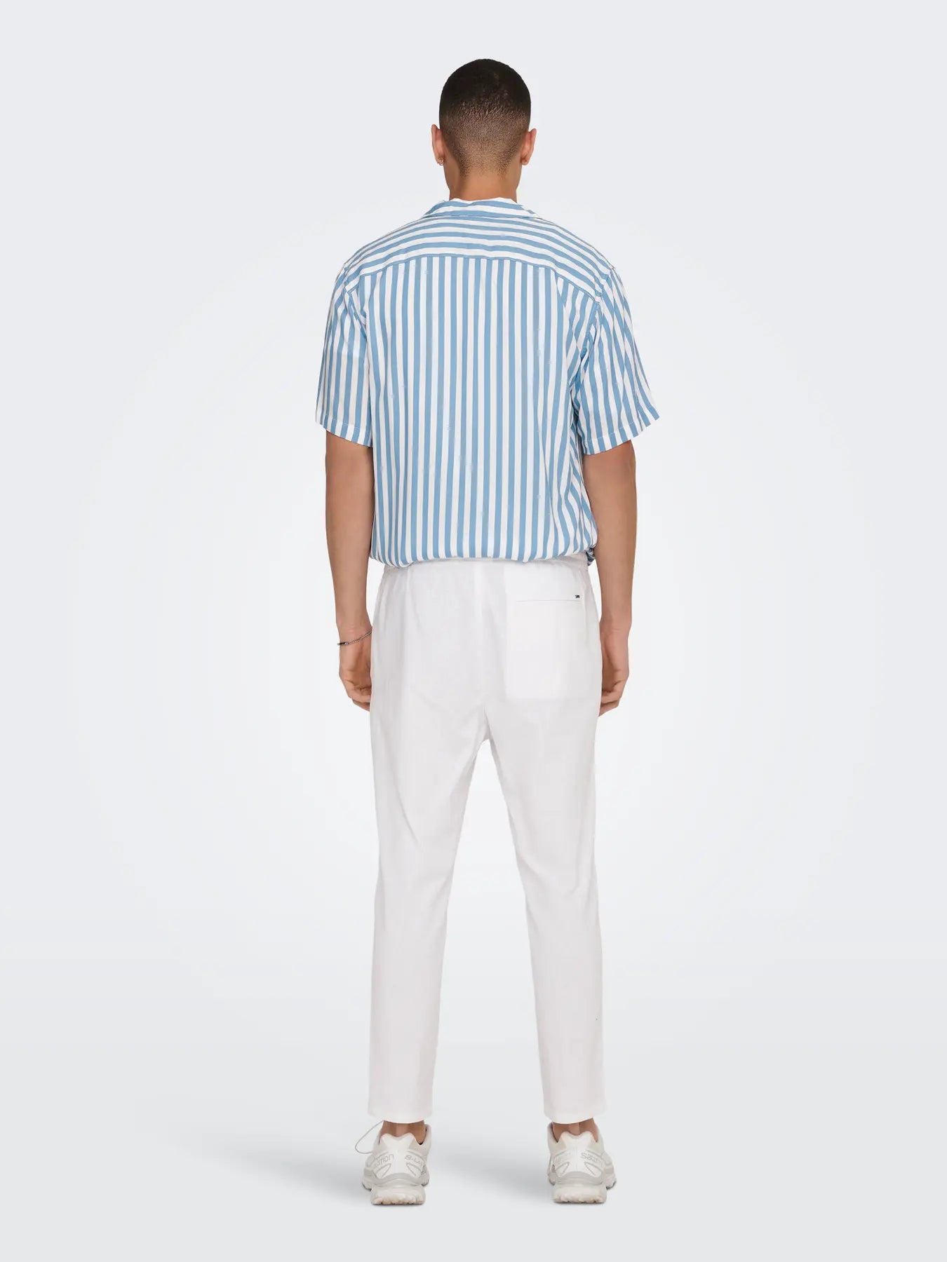 PANTALACCIO LINO ONLY&SONS BIANCO 22024966