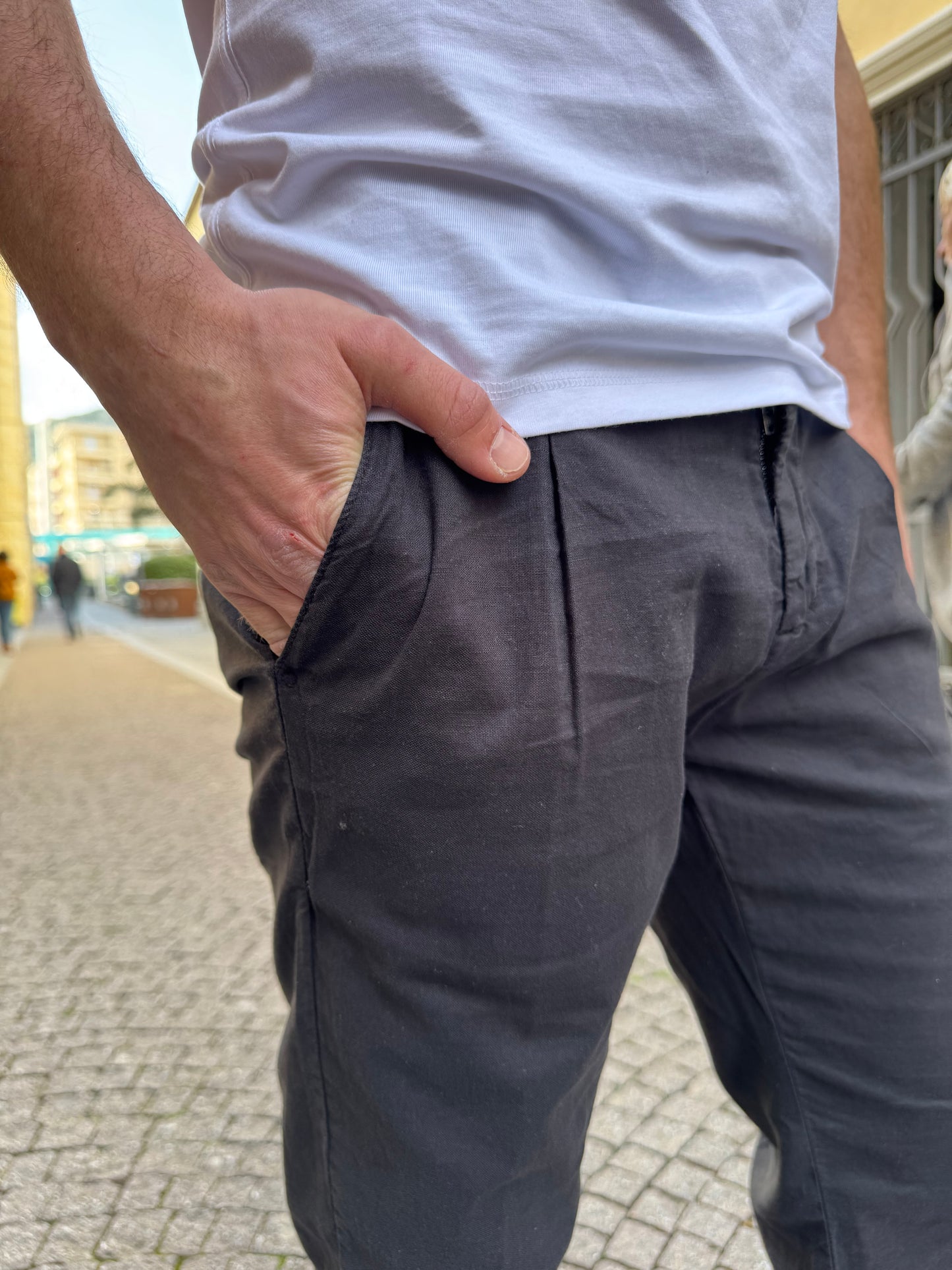 PANTALONE OVER-D RELAXED FIT NERO P06