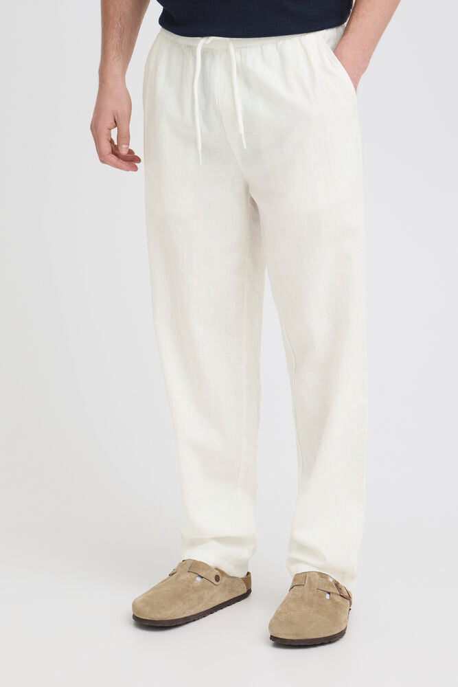 BLEND Pantalone misto lino bianco BLEND