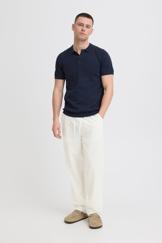 BLEND Pantalone misto lino bianco BLEND