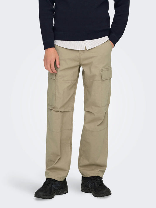 PANTALONI CARGO ONLY&SONS BEIGE 22028640
