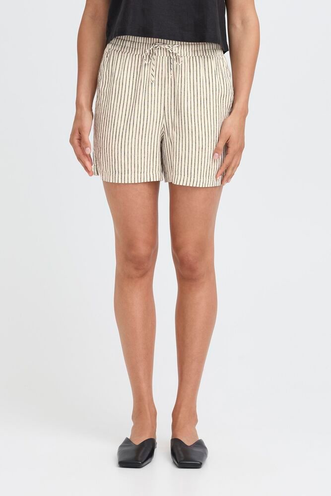 B.YOUNG Pantaloncino in mistolino con Coulisse gessato B.YOUNG