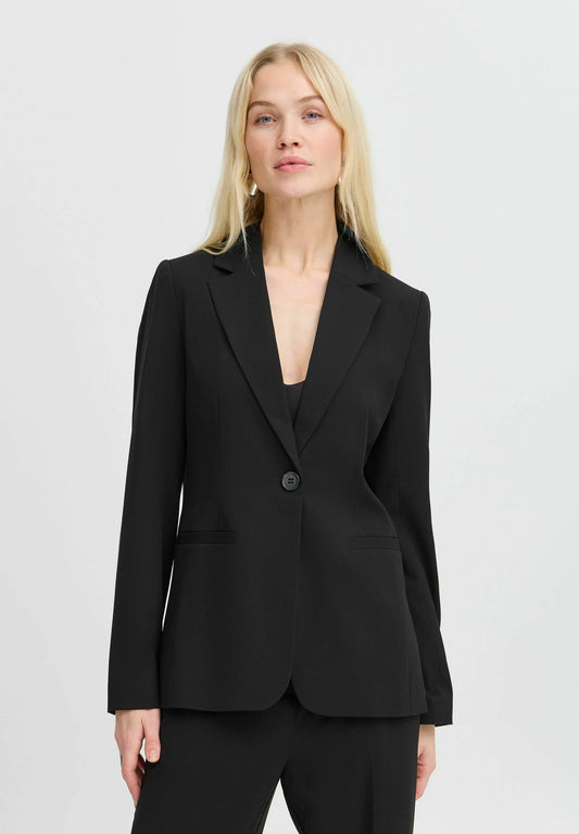 B.YONG Blazer nero due bottoni 20815671 B.YOUNG