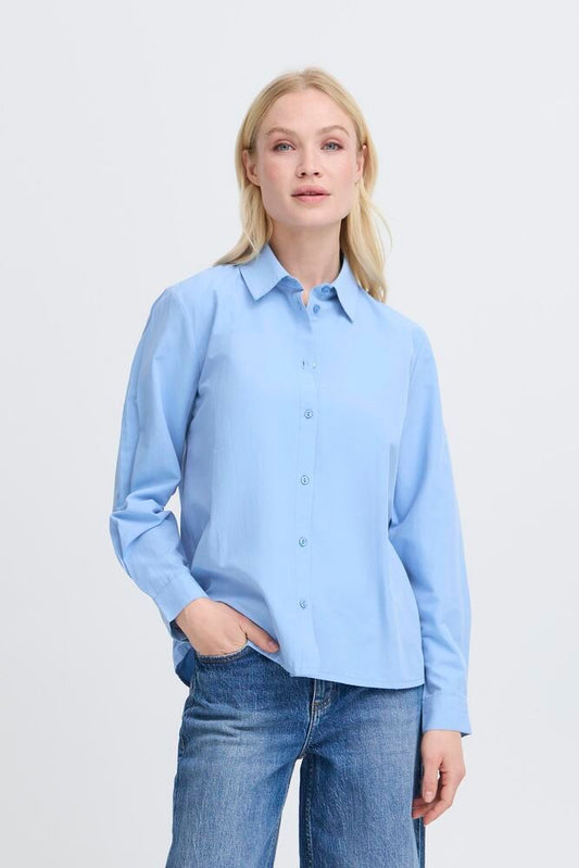 B.YOUNG Camicia classica azzurra B.YOUNG