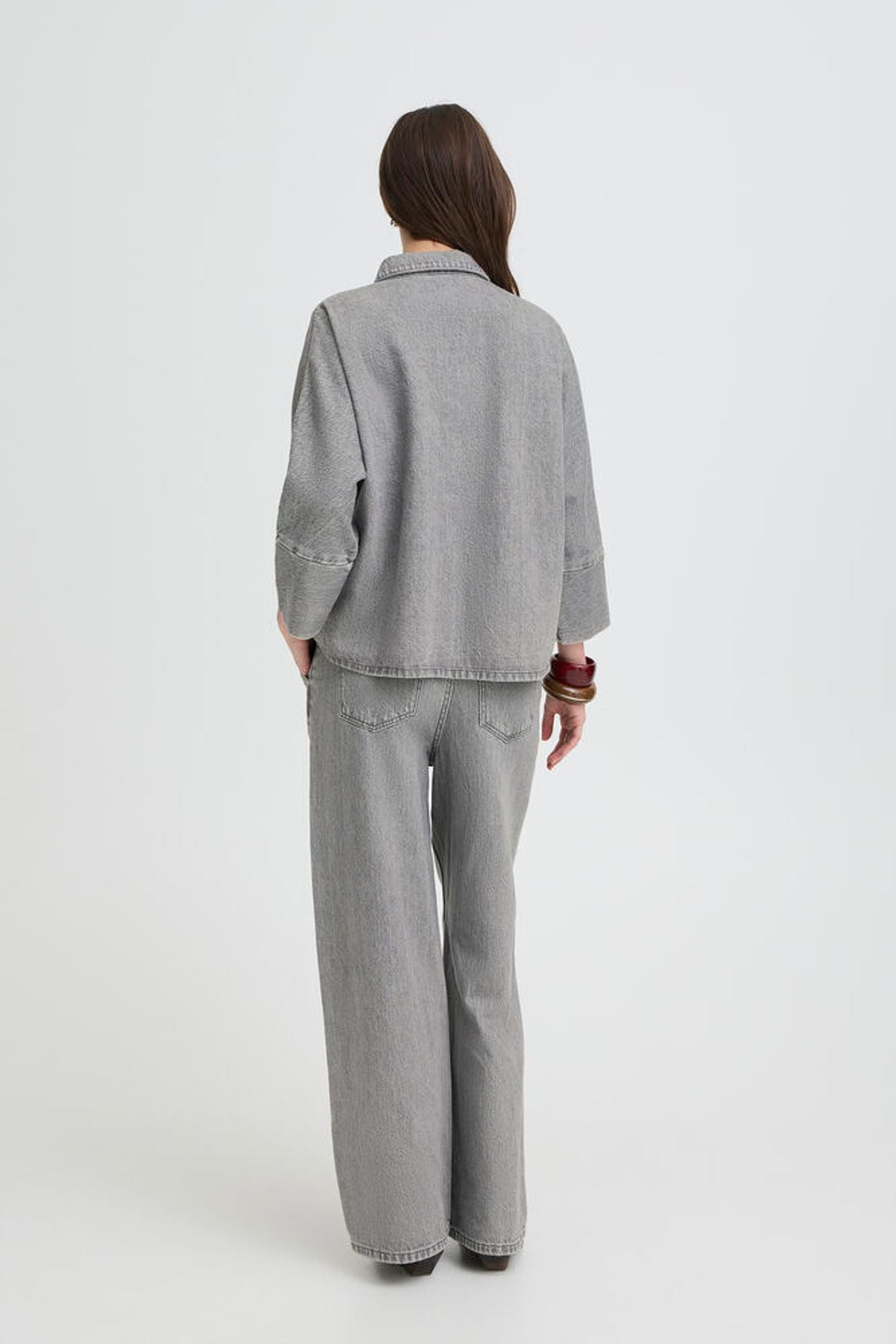 B.YOUNG Camicia Oversize in Denim rosa B.YOUNG