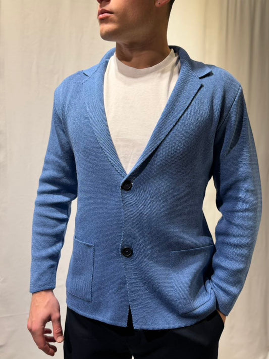 OVER-D Giacca cardigan con due bottoni aviazione OVER-D