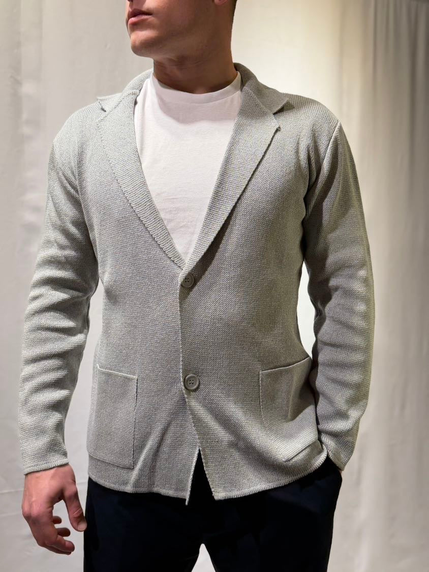 OVER-D Giacca cardigan con due bottoni Perla OVER-D