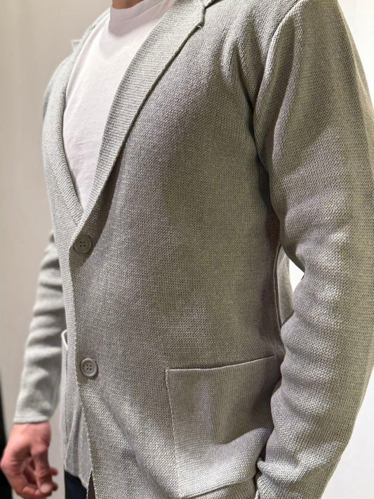 OVER-D Giacca cardigan con due bottoni Perla OVER-D