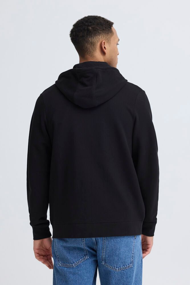 BLEND Felpa con cappuccio full zip nera
