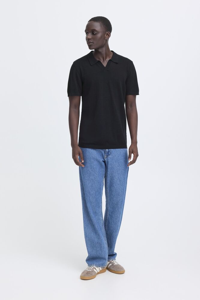 BLEND Polo collo derby nera BLEND