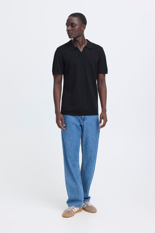 BLEND Polo collo derby nera BLEND