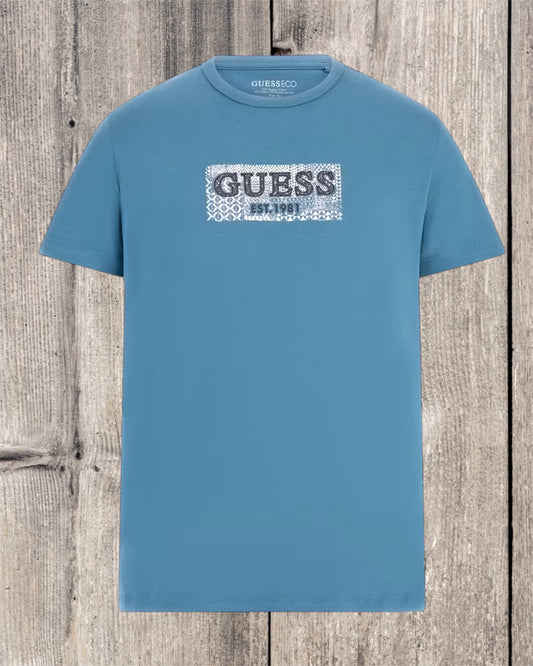 T-SHIRT GUESS BLU M5GI19
