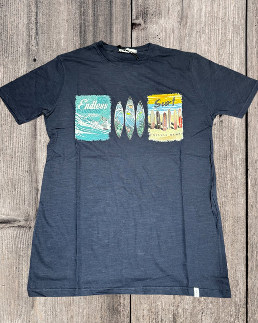 T-SHIRT OVER-D BLU T53