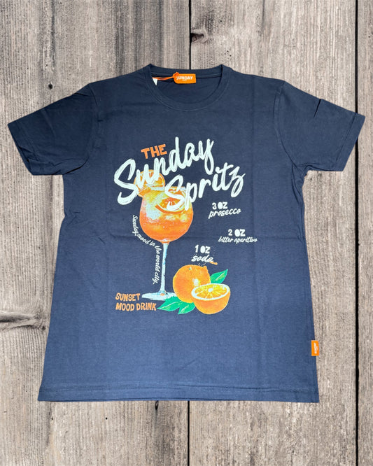 T-SHIRT SUNDAY PEOPLE SPRITZ BLU MC116S